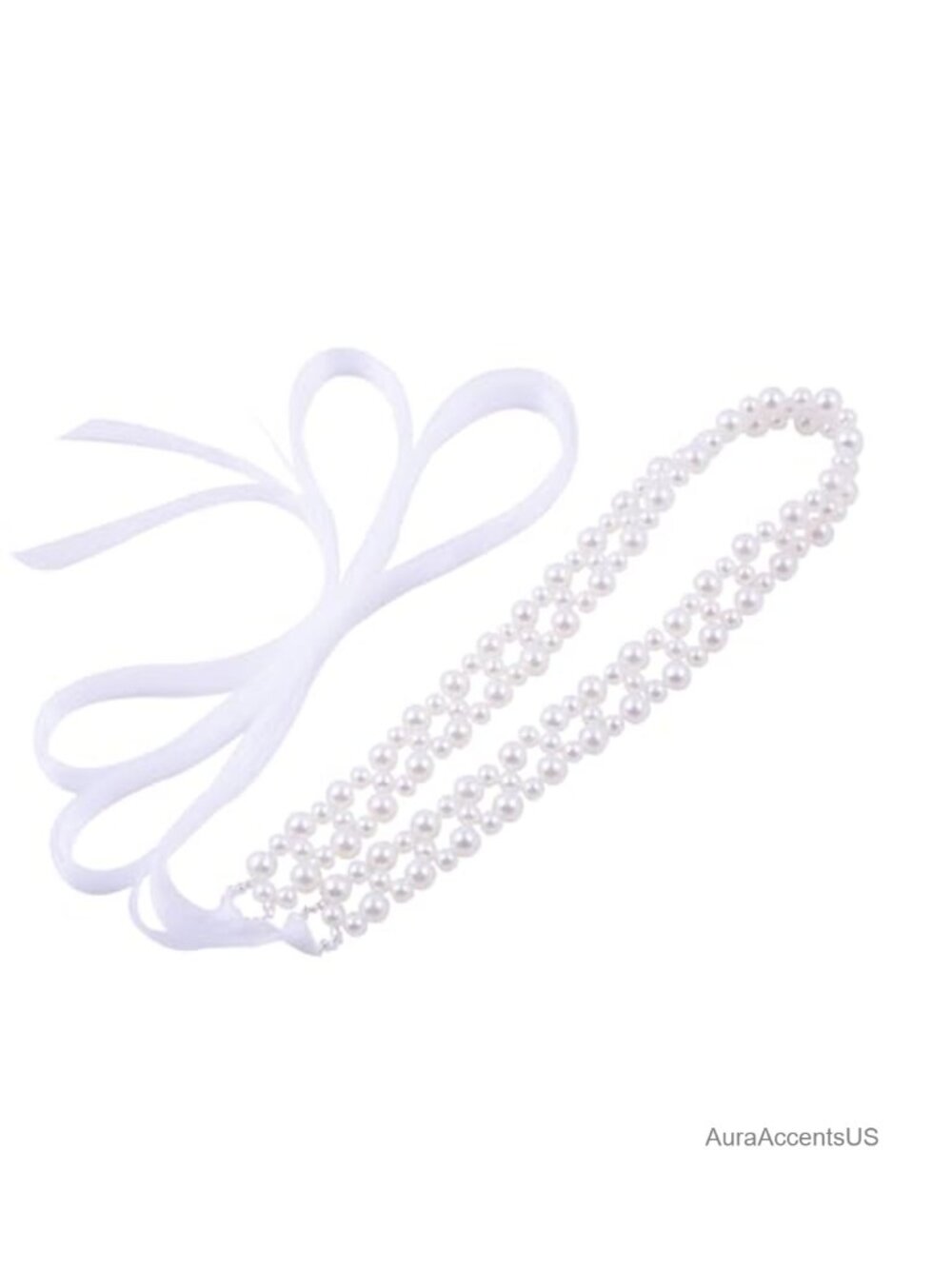 Pearl Sash Belt Wedding Rhinestone Belt Satin Ribbon Bridal Belt for Dress